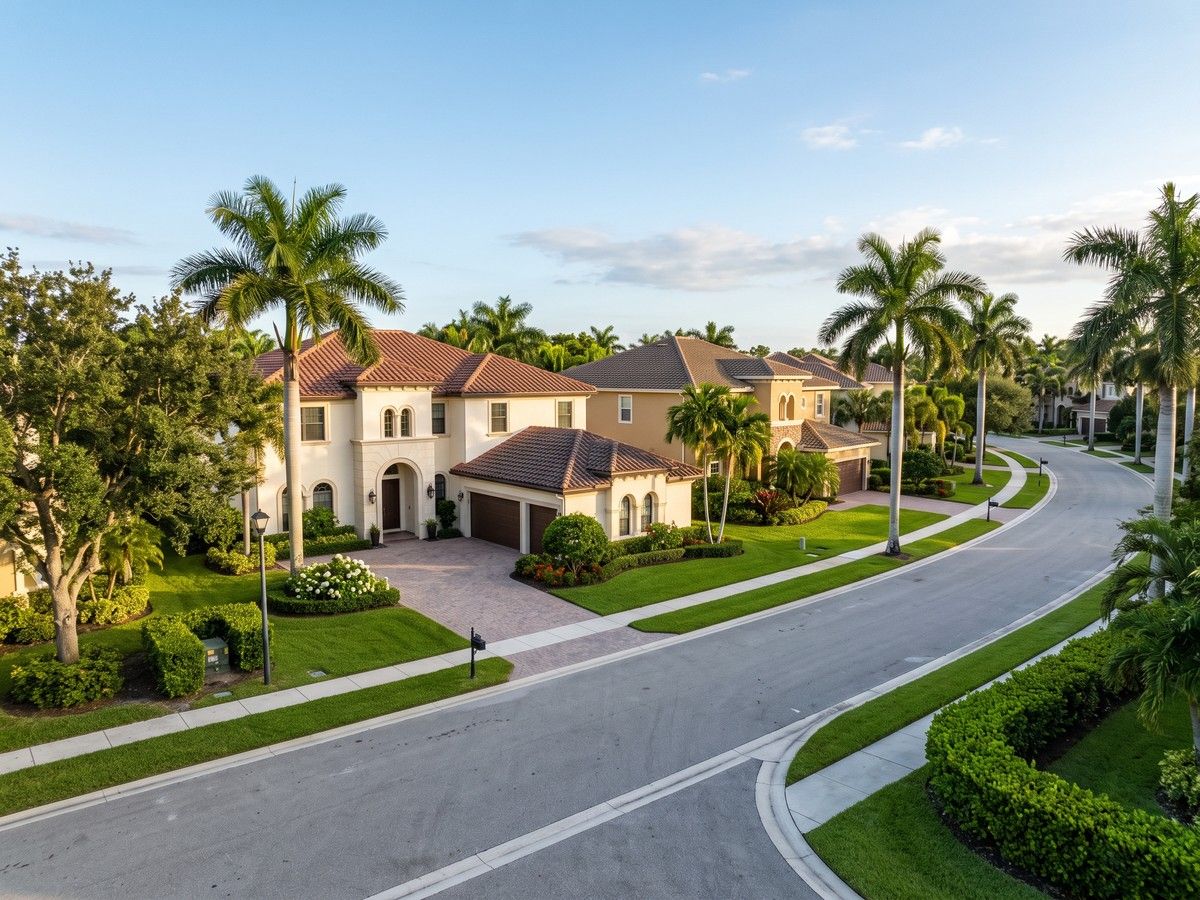 A residential street in Broward County
